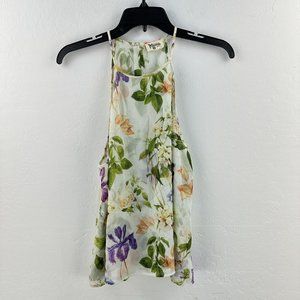 Show Me Your‎ Mumu Split Back Halter Tank Cami Womens S Floral Open